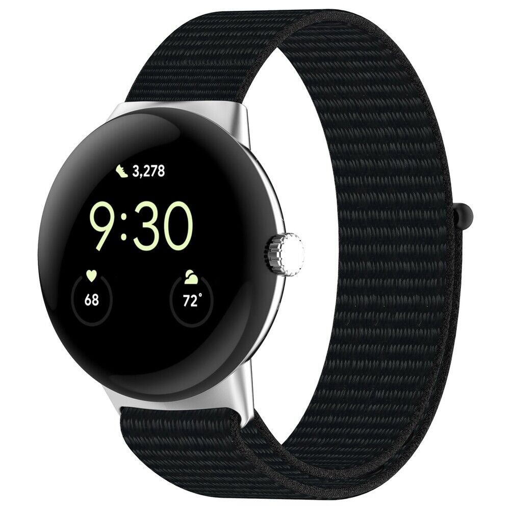 Google Pixel Watch 4 - 41mm Nylon Strap (Black)
