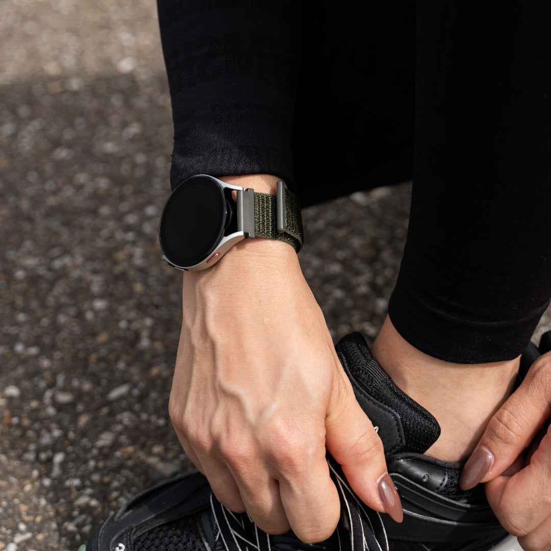 Correa nylon Amazfit Bip U (Pro) (verde oscuro)