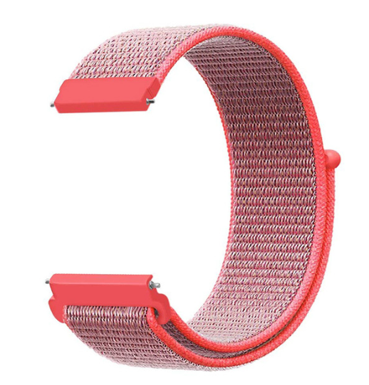 Fossil Gen 4 Venture (HR) Nylon Strap (Pink/Red)