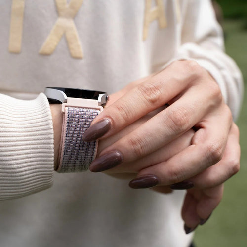 Withings ScanWatch Light Nylon Strap (Grey/Pink)