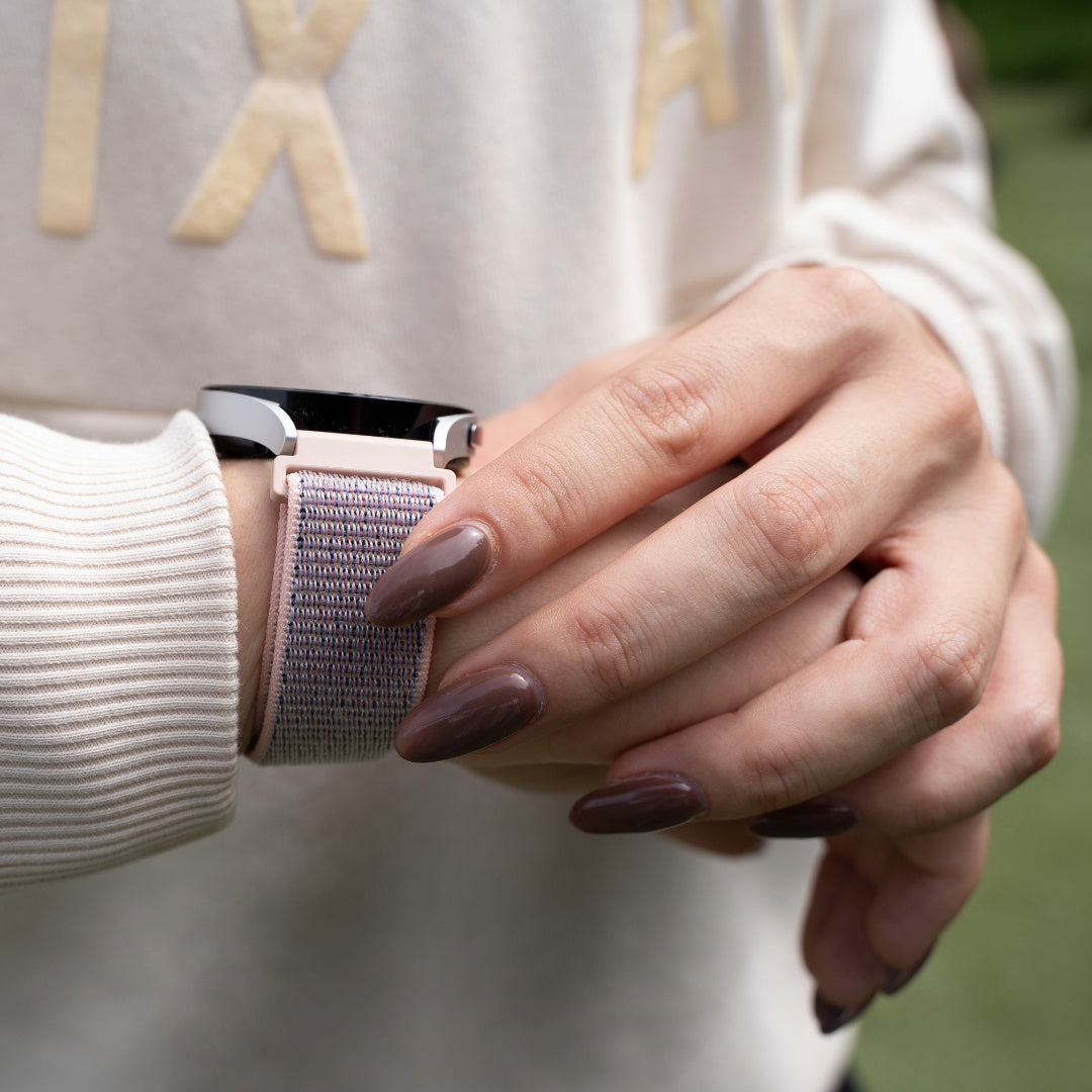 Correa nylon Withings ScanWatch Nova (rosa arena)