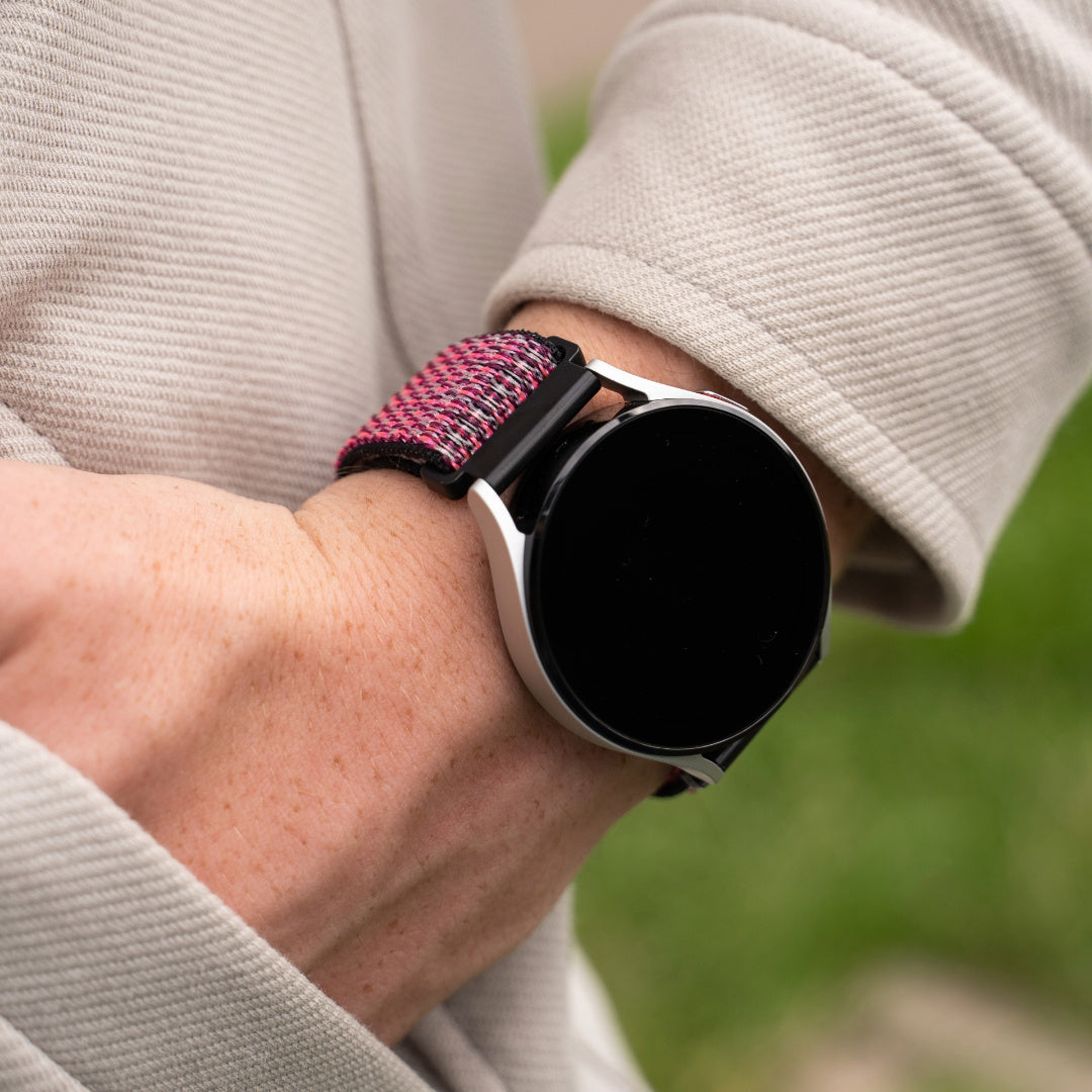 Withings Steel HR - 40mm Nylon Strap (Crimson Berry)