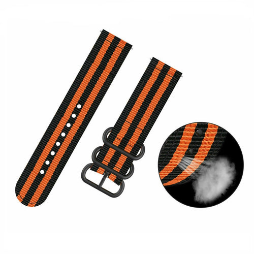 Correa nylon con hebilla Samsung Galaxy Watch 4 - 40mm (negro/naranja)