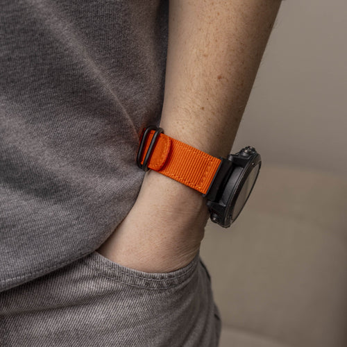 Correa nylon con hebilla Garmin Descent MK2(i) (naranja)