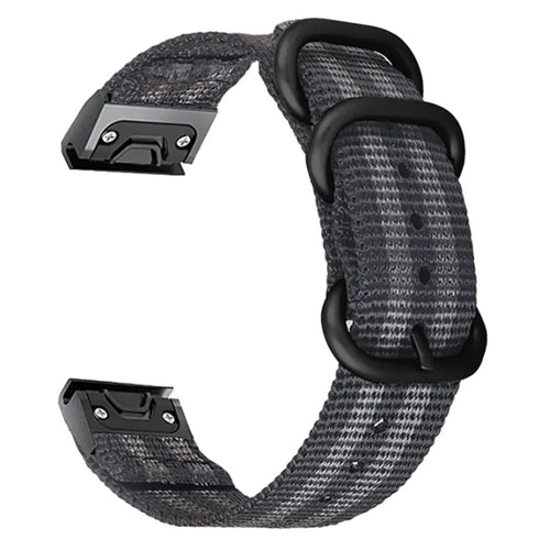 Garmin Tactix 8 - 51mm Nylon Buckle Strap (Black/Grey)