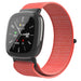 Correa nylon Fitbit Versa 4 (naranja)