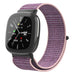 Correa nylon Fitbit Versa 4 (rosa/morado)