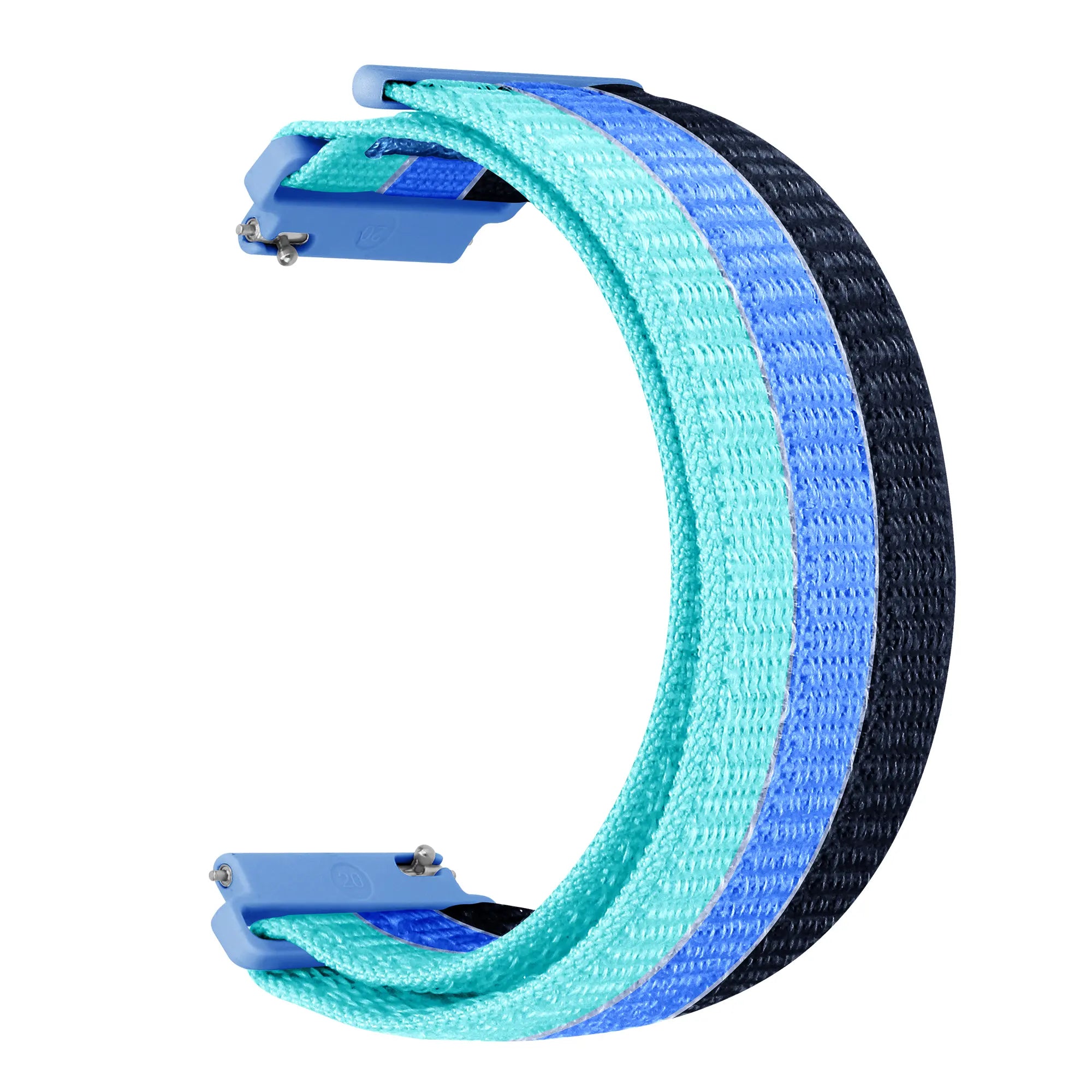 Correa nylon triple Garmin Forerunner 165 (mezcla azul)
