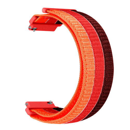 Correa nylon triple Garmin Forerunner 55 (rojo/mixto)