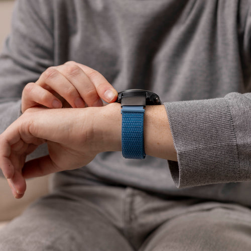 Correa nylon Garmin Fenix 8 - 51mm (azul claro)