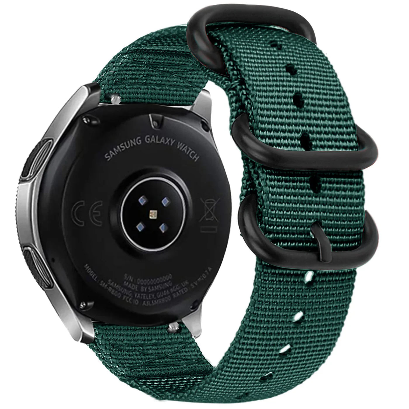 Correa nylon con hebilla Amazfit Active 2 (verde oscuro)