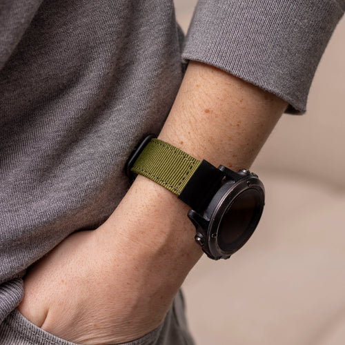Correa nylon con hebilla Garmin Epix Pro (Gen 2) 51mm (verde)