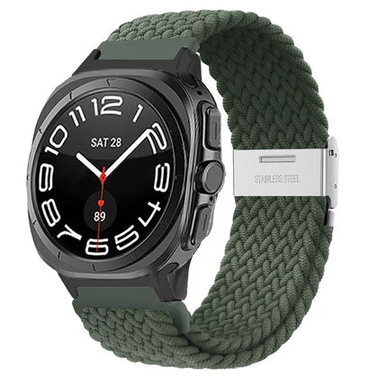 Samsung Galaxy Watch Ultra 2 Braided Nylon Strap (Olive Green)