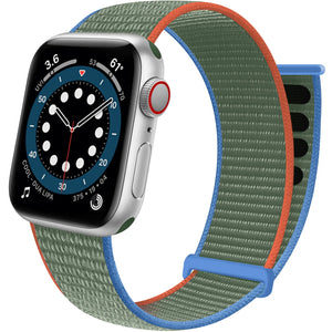Correa nylon Loop Apple Watch (oliva)