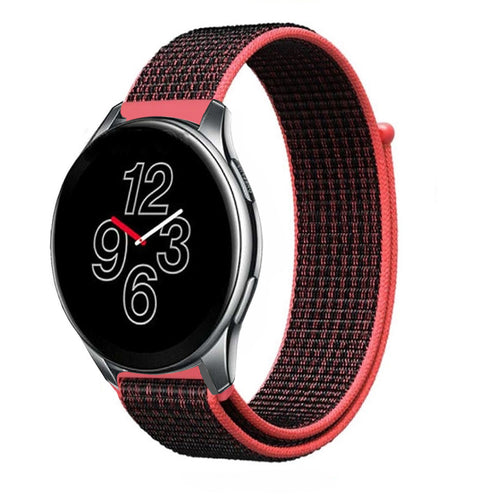 oneplus-nylon-band-zwart-rood
