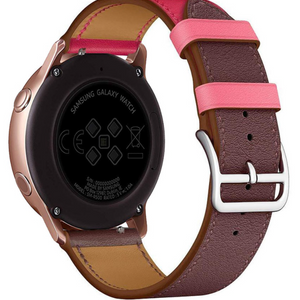 oneplus-watch-leren-bandje-knalroze-roodbru