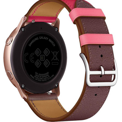 oneplus-watch-leren-bandje-knalroze-roodbru