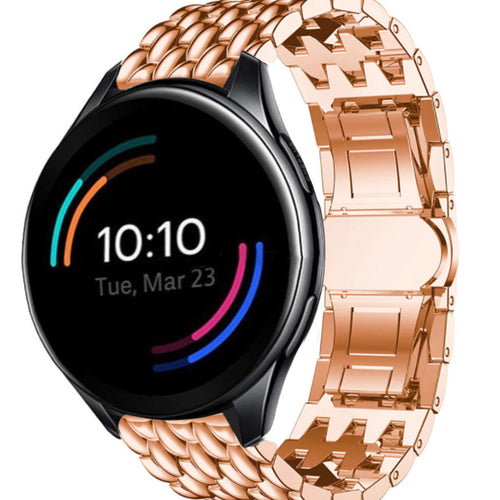 oneplus-watch-stalen-draak-band-rosegoud