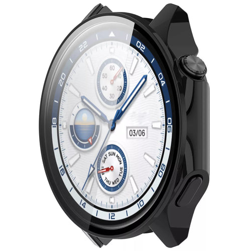 Funda rígido con cristal OnePlus Watch 2 (negra)