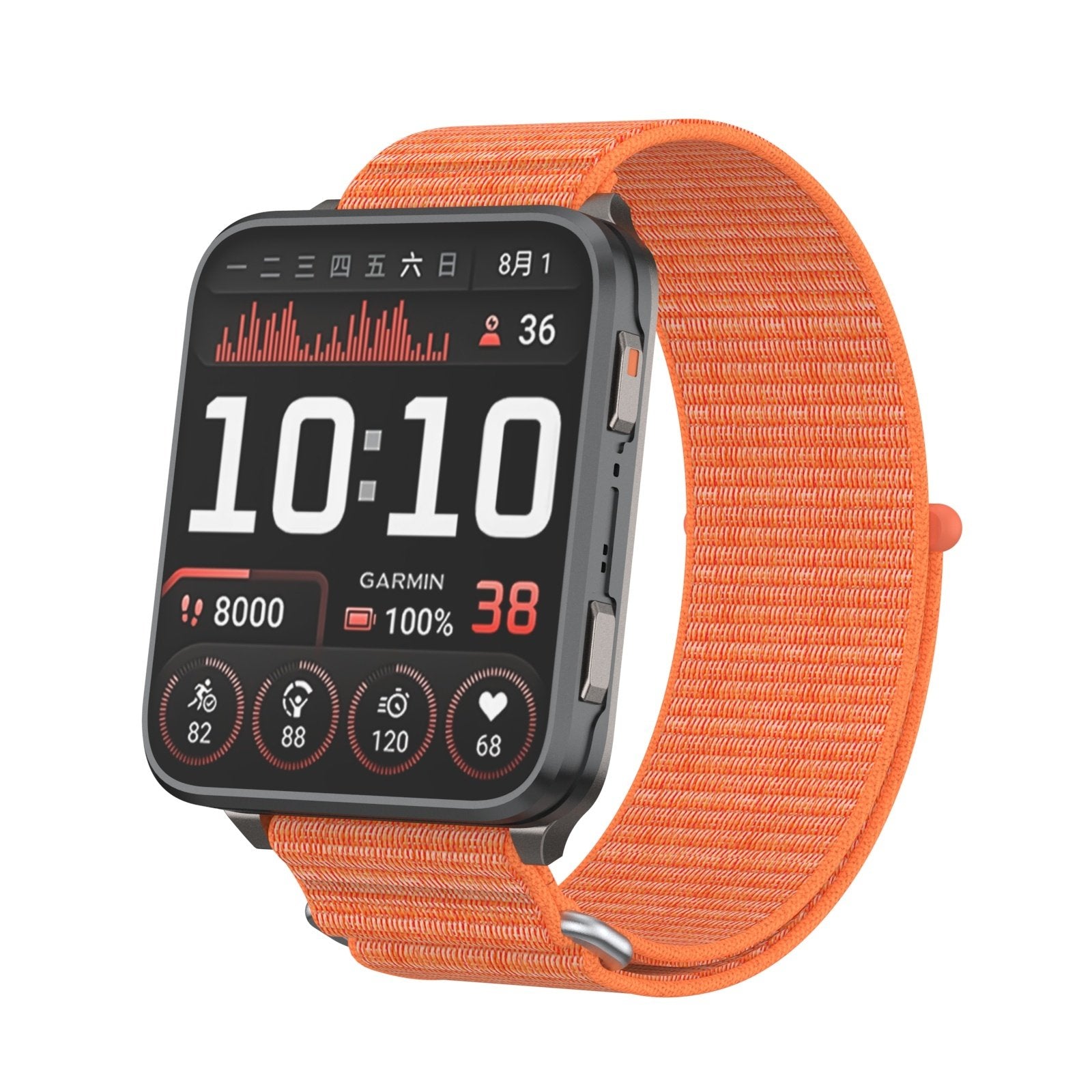 Correa nylon Garmin Venu X1 (naranja)