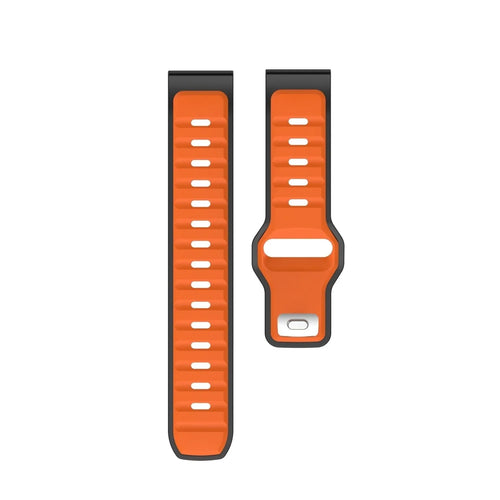 ICE Smart TKS Rectangular 1.41 Outdoor Silicone Strap 'Duo' (Orange/Black)
