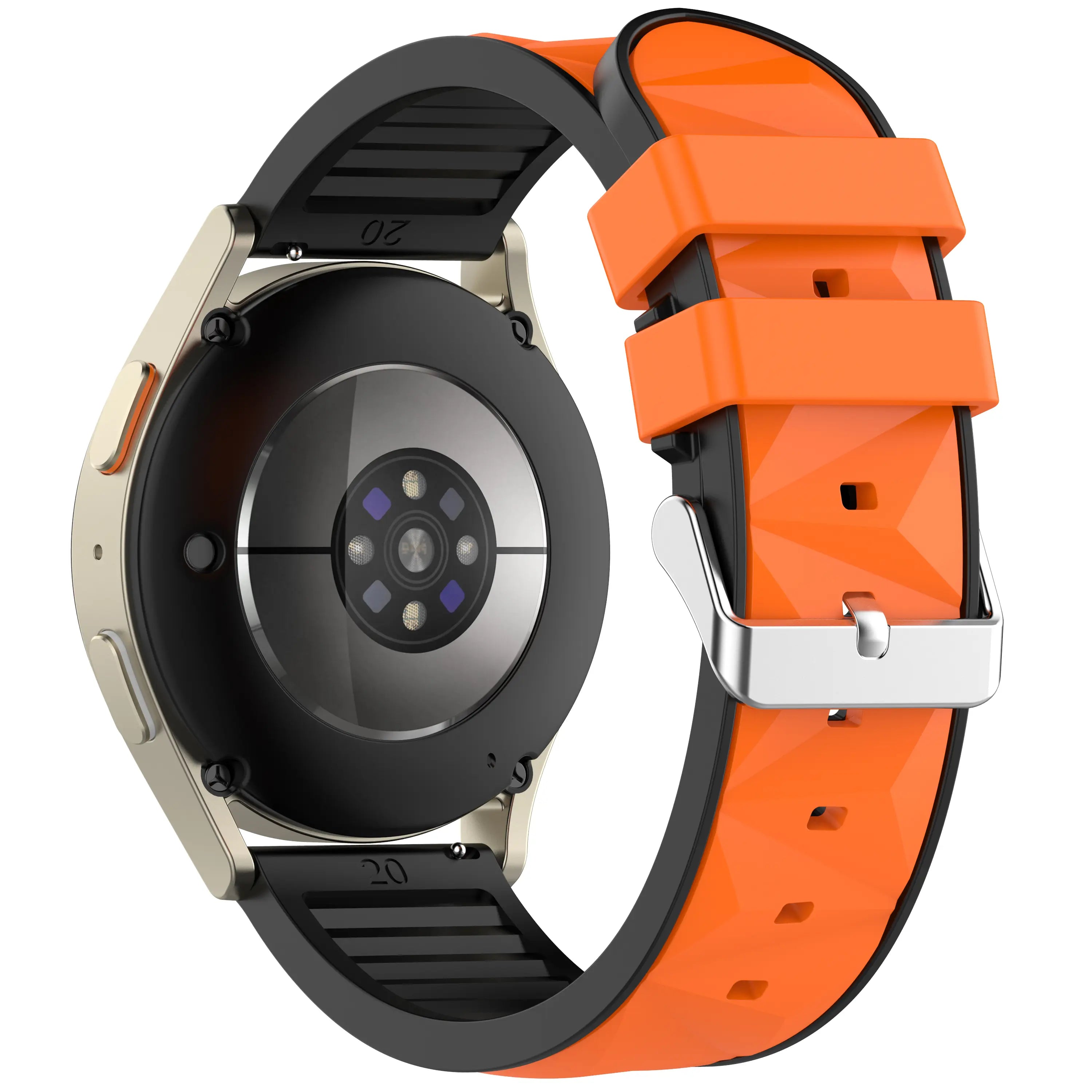 OnePlus Watch 3 - 46mm Diamond Sport Strap (Orange/Black)