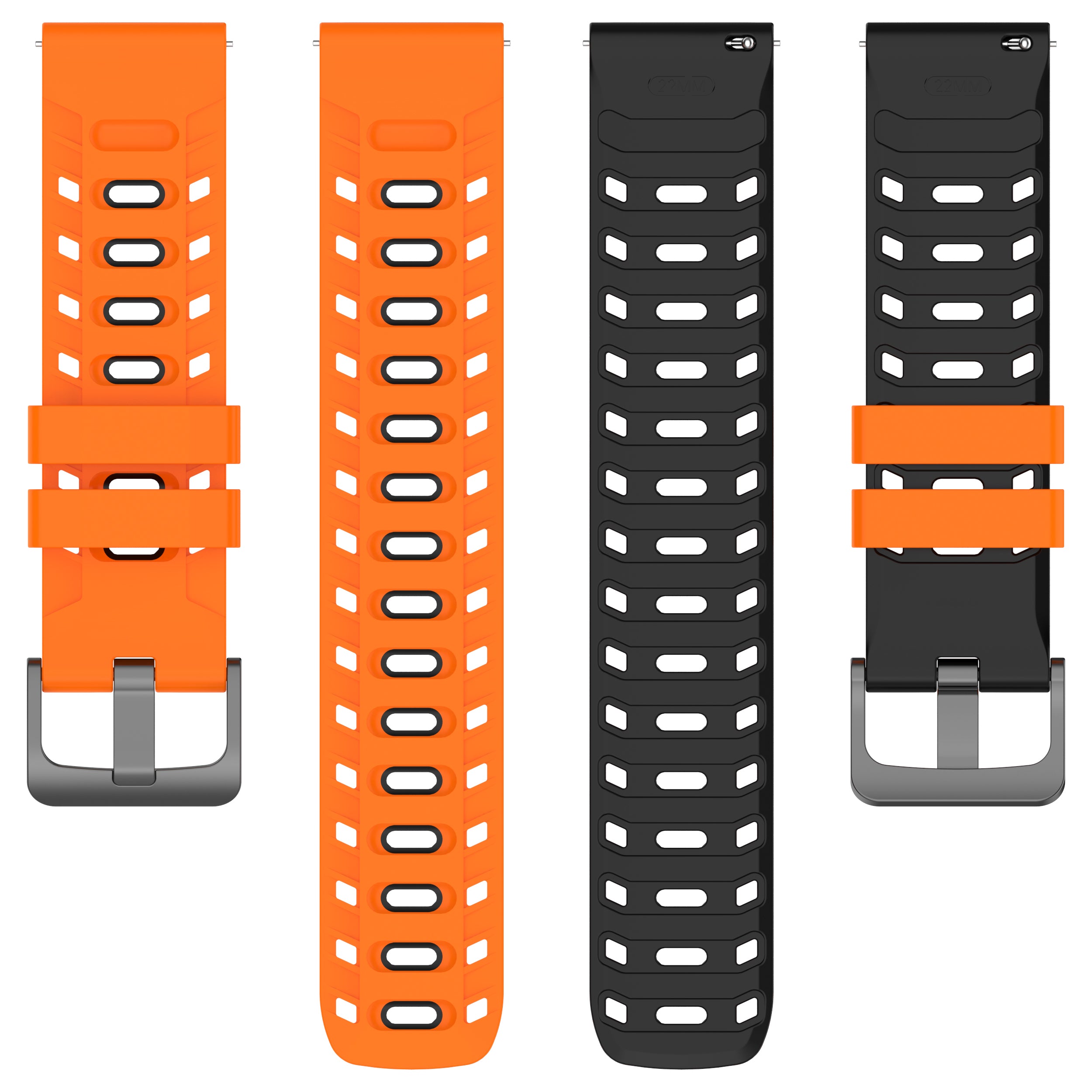 Correa deportiva de sarga Suunto 9 Peak (naranja/negro)