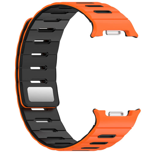 Correa silicona magnética Samsung Galaxy Watch 8 - 40mm (naranja/negro)