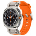 Samsung Galaxy Watch Ultra 'Explorer' TPU Strap (Orange with Titanium)