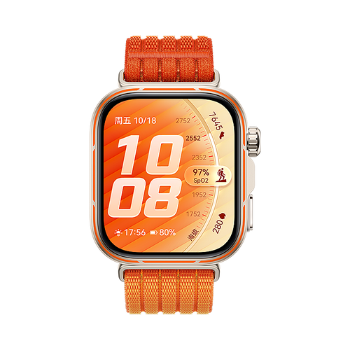 Huawei Watch Fit 4 Pro Ultra Thin Nylon Strap (Orange)