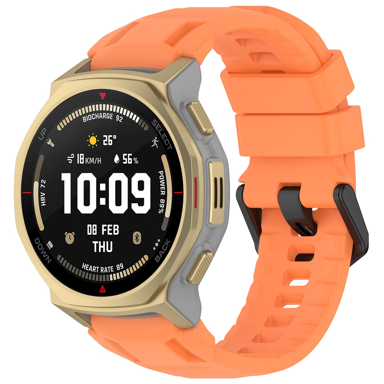 Correa silicona Amazfit T-Rex 3 Pro - 44mm (naranja)
