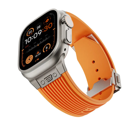 Apple Watch Liquid Elastic Silicone Strap (Orange)