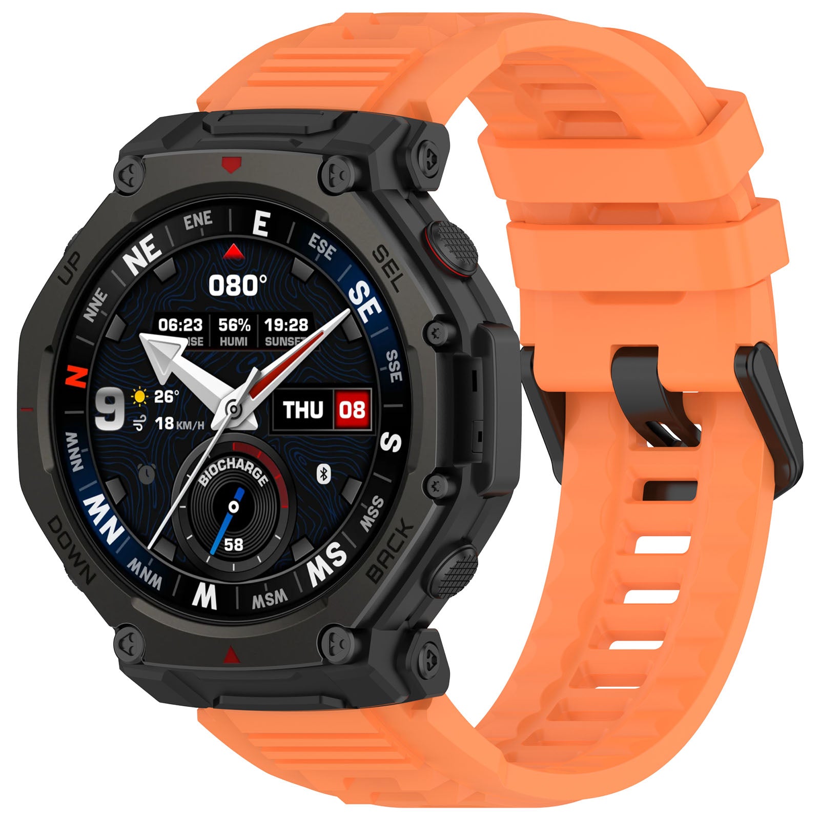 Correa silicona Amazfit T-Rex 3 Pro - 48mm (naranja)