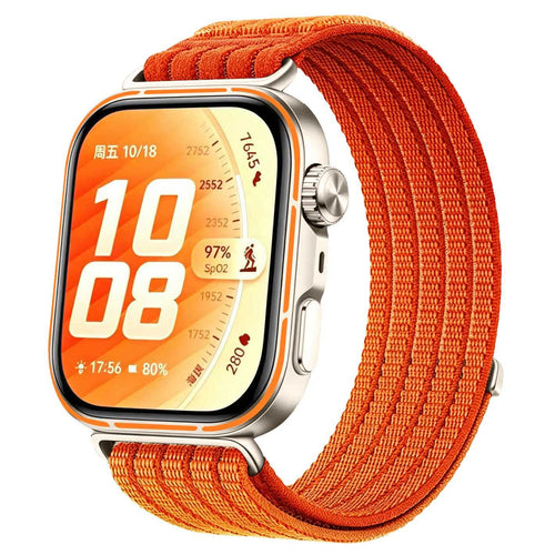 Huawei Watch Fit 4 Pro Ultra Thin Nylon Strap (Orange)