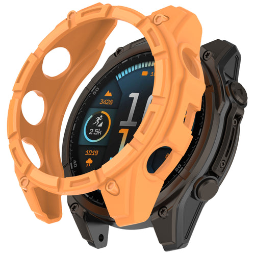 Funda resistente TPU Garmin Quatix 8 - 51mm (naranja)