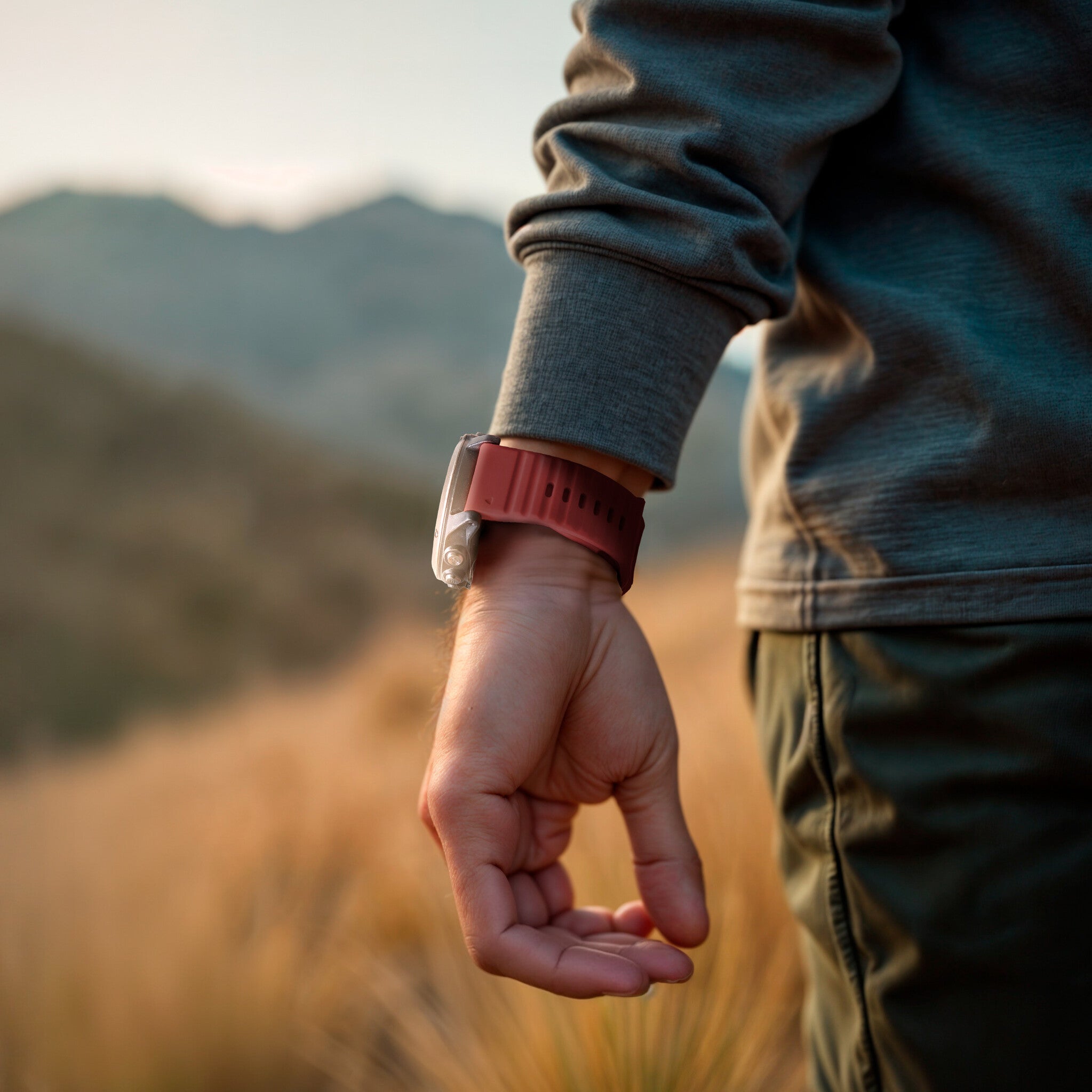 Correa silicona Outdoor Garmin Descent MK1 (rojo)