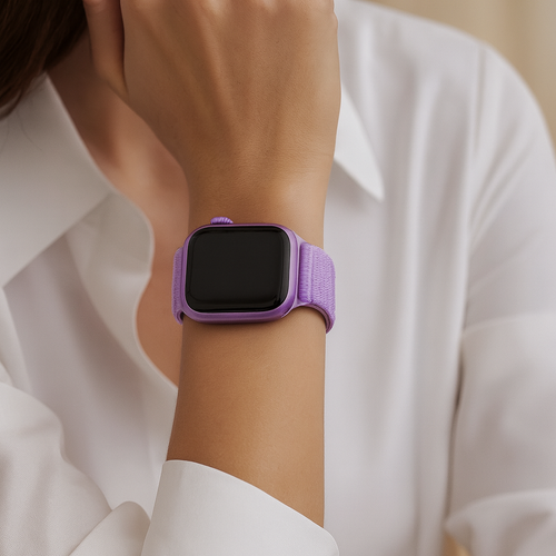 Correa nylon ondulada Apple Watch Ultra (púrpura)