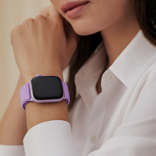 Correa nylon ondulada Apple Watch Ultra (púrpura)