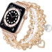 Apple Watch Beaded Pearl Strap (Rose Gold)