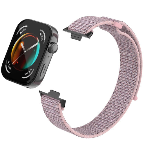 Correa nylon Huawei Watch Fit 4 Pro (rosa)