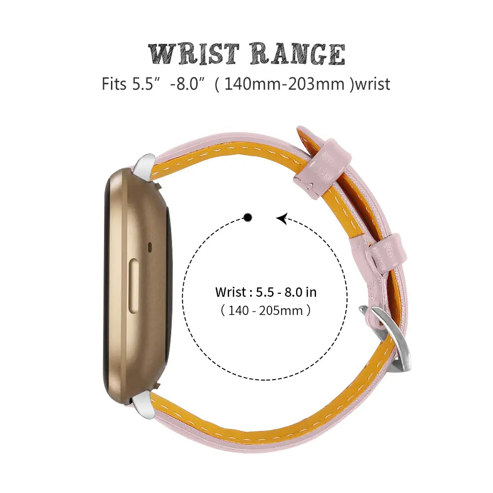Slim Leather Strap, pink