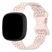 Correa silicona con patrón Fitbit Versa 4 (rosa claro)