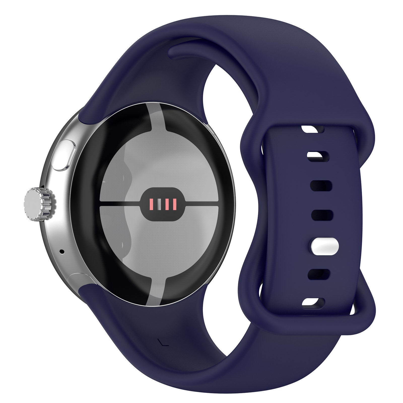 Google Pixel Watch 4 - 45mm Silicone Classic Strap (Dark Blue)