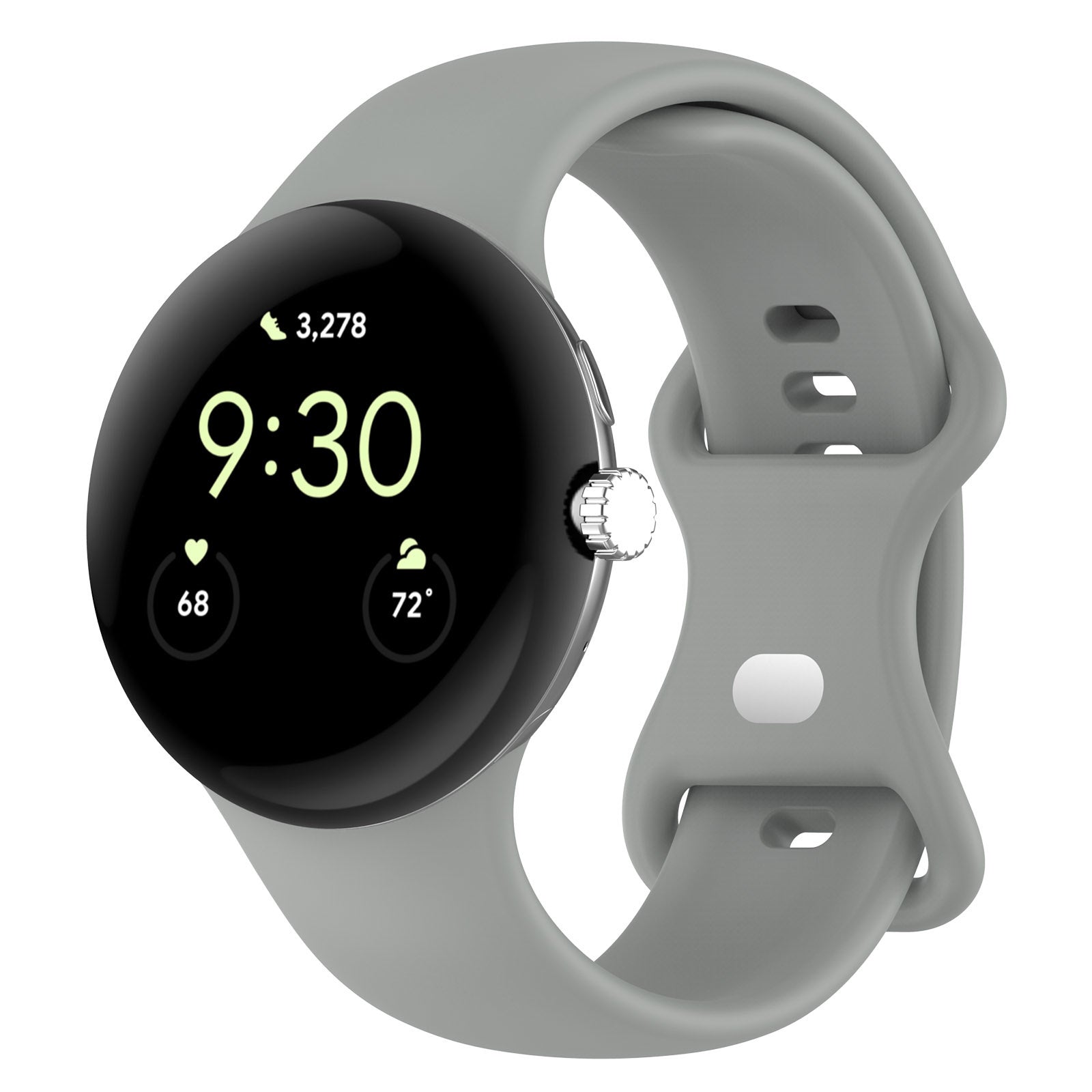 Google Pixel Watch 4 - 41mm Silicone Classic Strap (Grey)