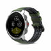 Polar Grit X Silicone/Leather Strap (Black/Green)