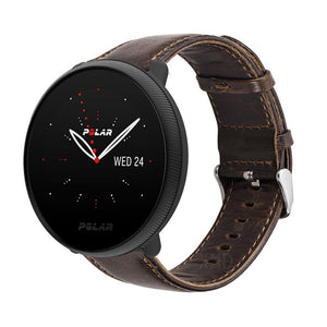 polar-ignite-2-leren-bandje-donkerbruin