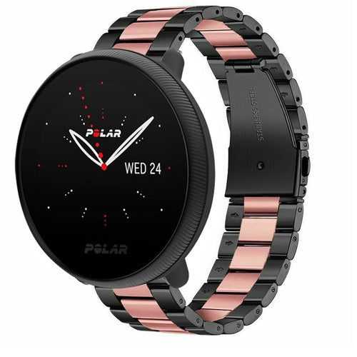polar-ignite-2-stalen-band-zwart-roze