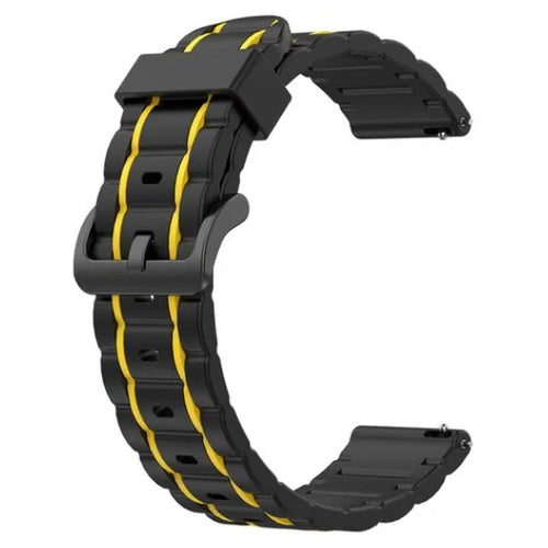 Correa deportiva con hebilla Coros Pace 2 (negro/amarillo)
