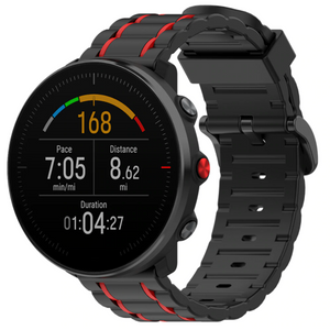 polar-ignite-sport-band-zwart-rood