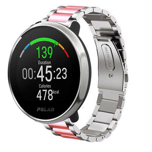 polar-unite-stalen-band-zilver-roze